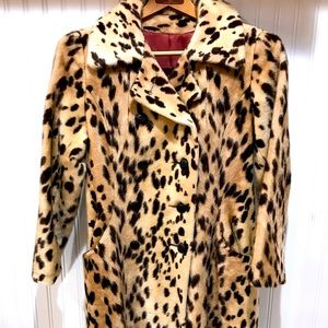 Vintage Leopard Print Coat